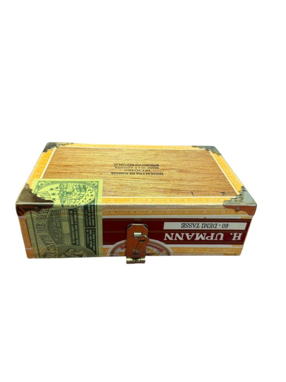 Cigar Box Purse with Bamboo Handle H. Upmann Demi-Tasse - Picture 7 of 9
